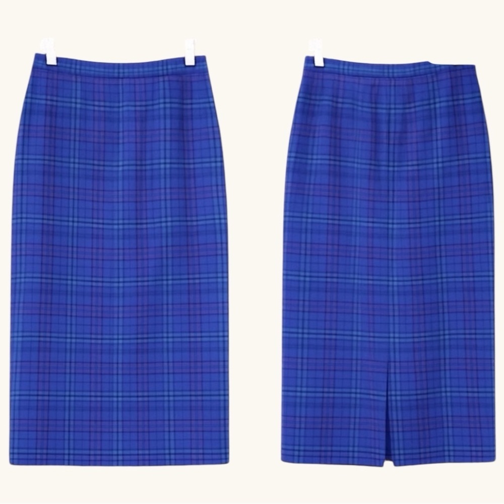 PENDLETON | Vintage Pure Virgin Wool Tartan Pencil Skirt – Size 8